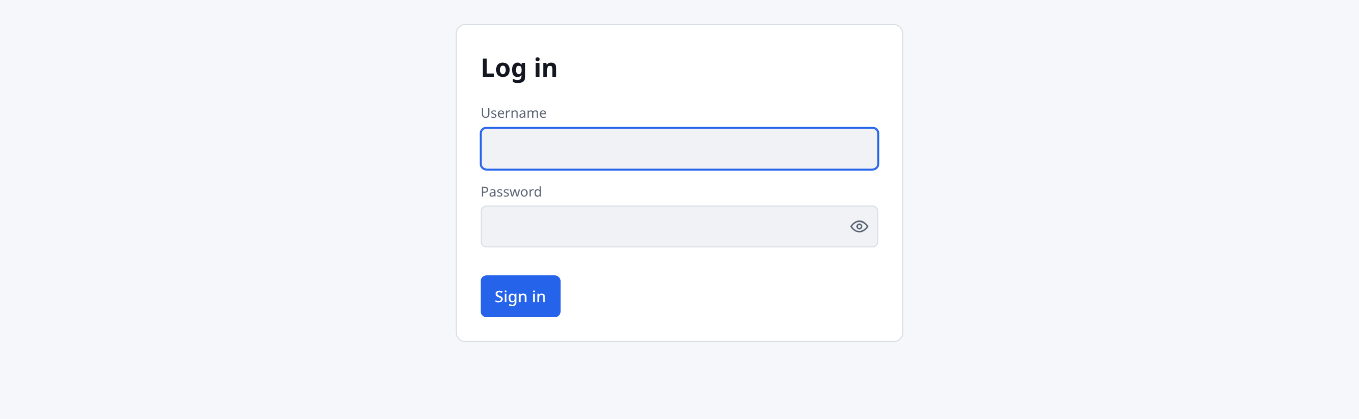 The Simple Fileshare login page with username and password fields